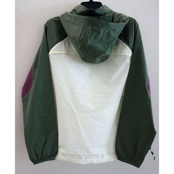 RLX x Ralph Lauren Women's Sz M Green Colorblock Hoodie Windbreaker Jacket $228 - Picture 2 of 11